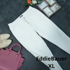 ✨美品✨♥EddieBauer♥コーデュロイ テーパード パンツ（XL相当）白