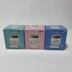 一番くじ ディズニープリンセス G賞ガラス瓶 3個セット