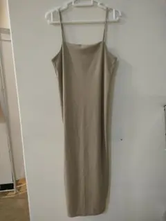 H&M ベージュ キャミワンピース ロング