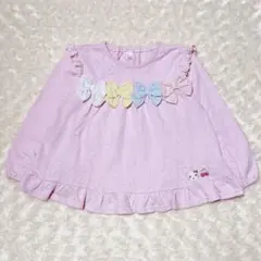♡coeur a coeur100cm♡長袖トップス　リボン　ピンク　フリル
