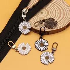デイジーの花チャーム 2個セット