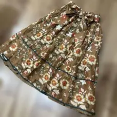 muller of yoshio kubo スカート　38 M 花柄　リボン