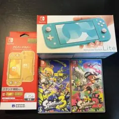 Nintendo Switch Lite ガラスフィルム付 スプラトゥーンセット