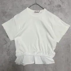 SEE BY CHLOE ホワイトシャツ フリル付き Tシャツ　カットソー
