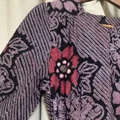 有松鳴海絞り ワンピース 浴衣 手芸 ハンドメイド