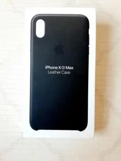 アップル純正 iphonexsmax レザーケース　ブラック