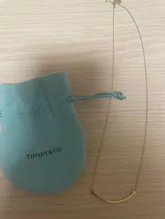 Tiffany ネックレス tスマイル ゴールド 美品