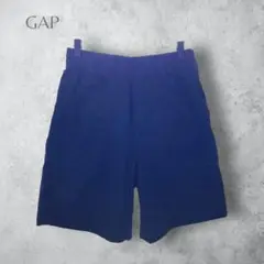 【GAP ギャップ】　ハーフパンツ　綿100% ウエストゴム　黒　無地　洗える