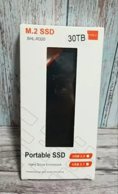 外付けSSD 30TB ssd 高速転送 Type-C ポータブル USB3.2