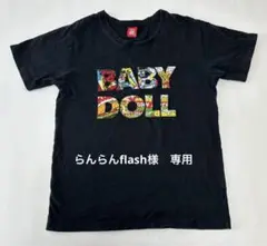 ベビードール レディースTシャツ黒ブラックMサイズ