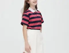 UNIQLO KIDS ドライカノコボーダーポロシャツ（半袖）