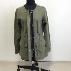 レディース ミリタリージャケット ミリタリーグリーン S相当