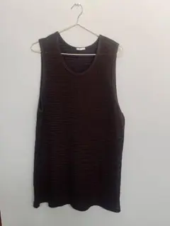 メッシュテクスチャータンクトップ