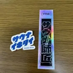 サウナイキタイ ステッカーセット　2枚