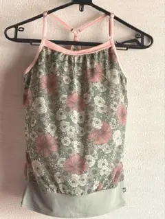 チャコット　トップスＳサイズ　緑花柄