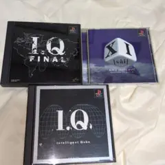 PS1 脳トレ　３本セット　IQ　XI レトロゲーム　名作　マニア　まとめ売り