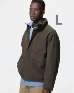 UNIQLO ウィンドプルーフスタンドブルゾン　38ダークブラウン