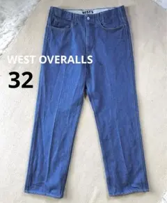WEST OVERALLS 807F センタープレスデニム ジーンズ 32