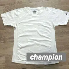 Champion 2XL 白 無地　袖ワンポイント　ビックTシャツ