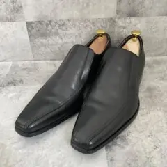 美品 REGAL リーガル ローファー スリッポン 本革 黒25 128R
