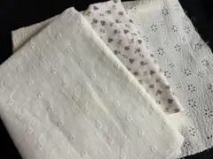 夏素材　布　　ハギレ　　３枚