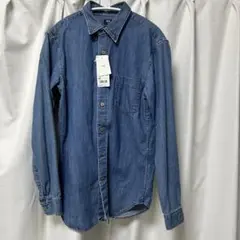 UNIQLO デニムシャツ XS 65 Blue