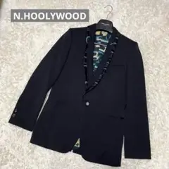 【希少✨】N.HOOLYWOOD テーラードジャケット アラスカ期 総柄 ベロア