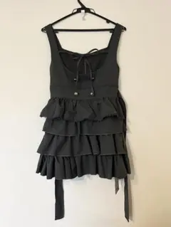 【連休セール】NoGenki 2WAYサロペットスカート グレーM