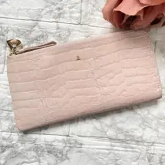 未使用✨ランバンオンブルー LANVINenBleu クロコ 長財布 エナメル