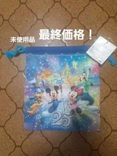 巾着袋 TOKYO DISNEY RESORT 25周年 ディズニーグッズ