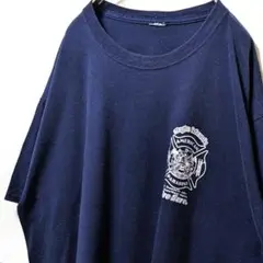 VIFS ロゴ Tシャツ ネイビー 紺色 古着ビンテージ