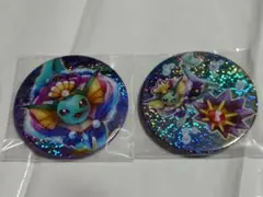 ポケモン☆ラメ缶バッジ シャワーズ2種 スターミー