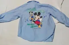 ディズニーPoppinsミッキーマウス 長袖シャツ 水色95㎝