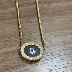 Christian Dior クリスチャンディオール ラインストーン ネックレス