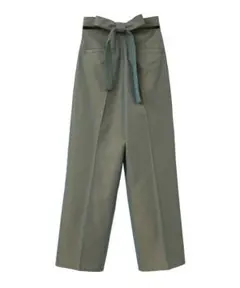 【新品】クラネ バッグリボンパンツ カーキ グリーン
