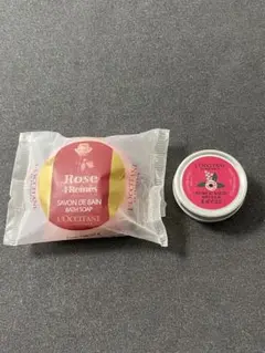 ロクシタン保湿バーム・ローズバスソープ