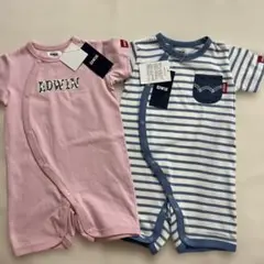 新品　バースデイ　エドウィン　半袖　ロンパース　カバーオール　まとめ売り　双子