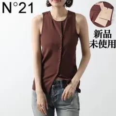 N°21 ヌメロヴェントゥーノ シルク花柄タンクトップ ノースリーブブラウス N°21 ヌメロヴェントゥーノ シルク花柄タンクトップ