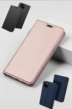 ﻿iPhoneアイフォン13miniケース 手帳型　ダークグレー