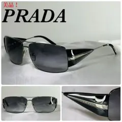 (美品!)PRADA プラダ サイドロゴ メタルフレーム サングラス