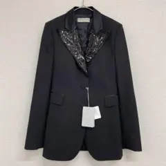 【新品同様】エミリオプッチ　ジャケット　スパンコール　ウール　モヘア　黒　36
