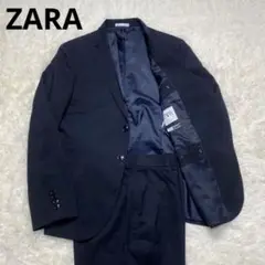 ZARA シンプル トラベルスーツ セットアップ ネイビー