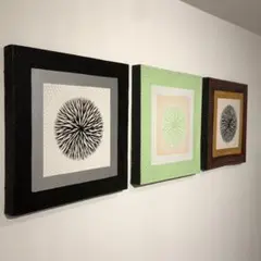 【訳あり】バリ島ドットアート 40×40cm 3枚セット通常16,434円が!