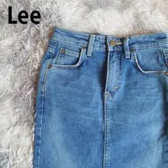 Lee デニムブルー ひざ丈スカート XS