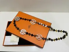 エルメス バッファローホーン ディーヴァ ロングネックレス