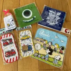ハンドタオル・巾着袋　6点セット