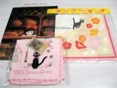 お値下げ！魔女の宅急便未使用ハンカチ2点！中古下敷き　宮崎駿