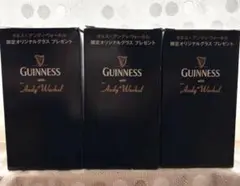 ギネス×アンディウォーネル限定オリジナルグラス３個セット