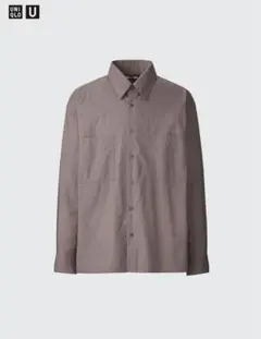 UNIQLO ユニクロ U ユーティリティシャツ パープル Mサイズ
