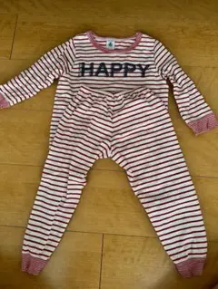 プチバトー パジャマ HAPPYロゴ 3ans/95cm